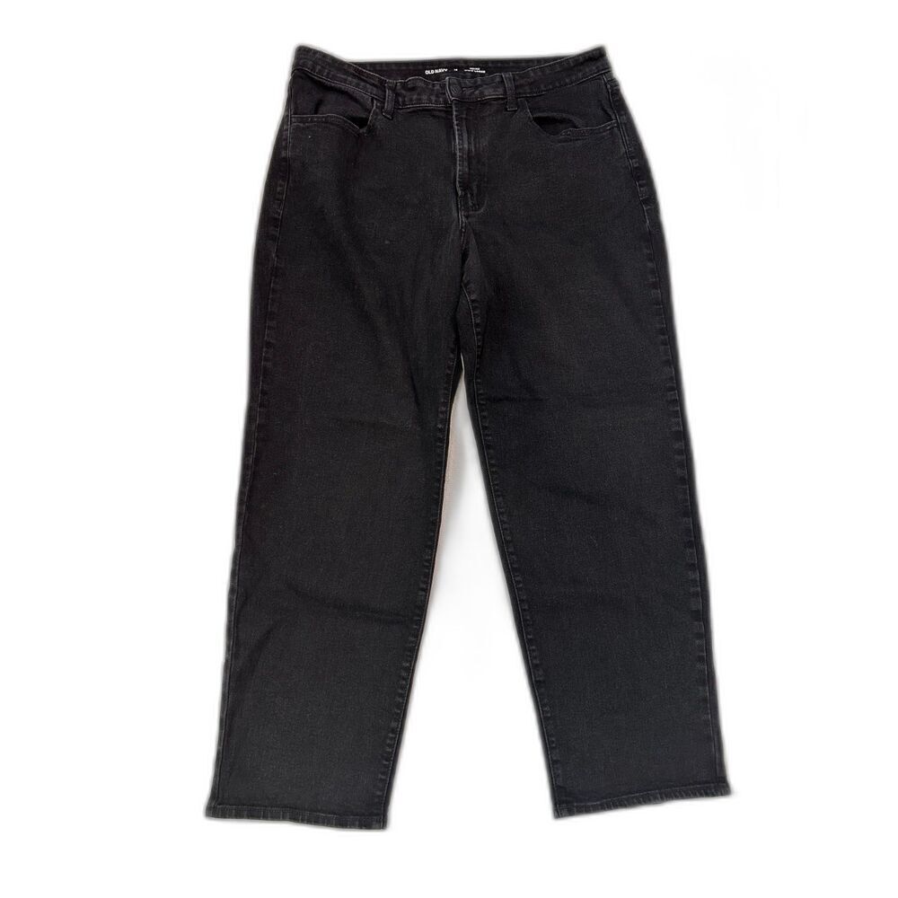 Old Navy Wow Loose High Rise Black Jeans Size 16